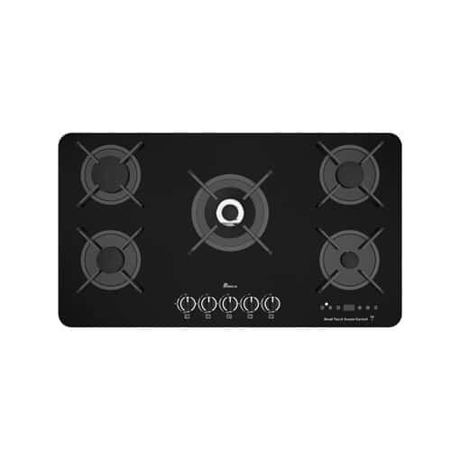 خرید آنلاین اجاق گاز پنج شعله 0048RF مشکی بیمکث