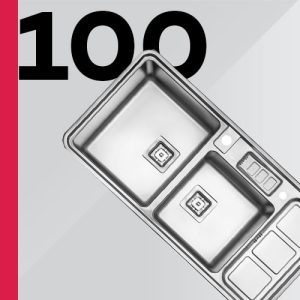سینک توکار 100 سانت