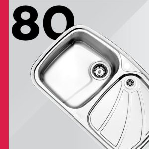 سینک 80 سانت استیل البرز